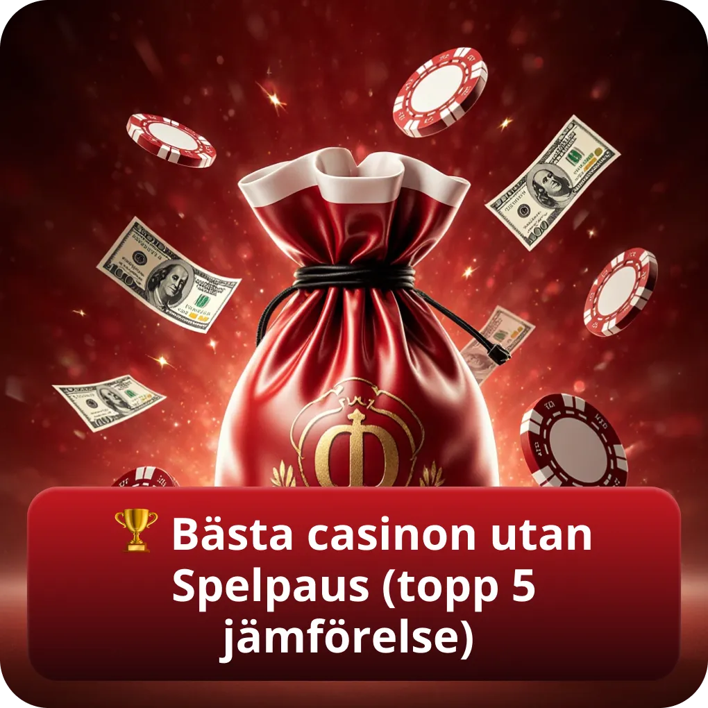 Bästa casinon utan Spelpaus – topp 5 jämförelse