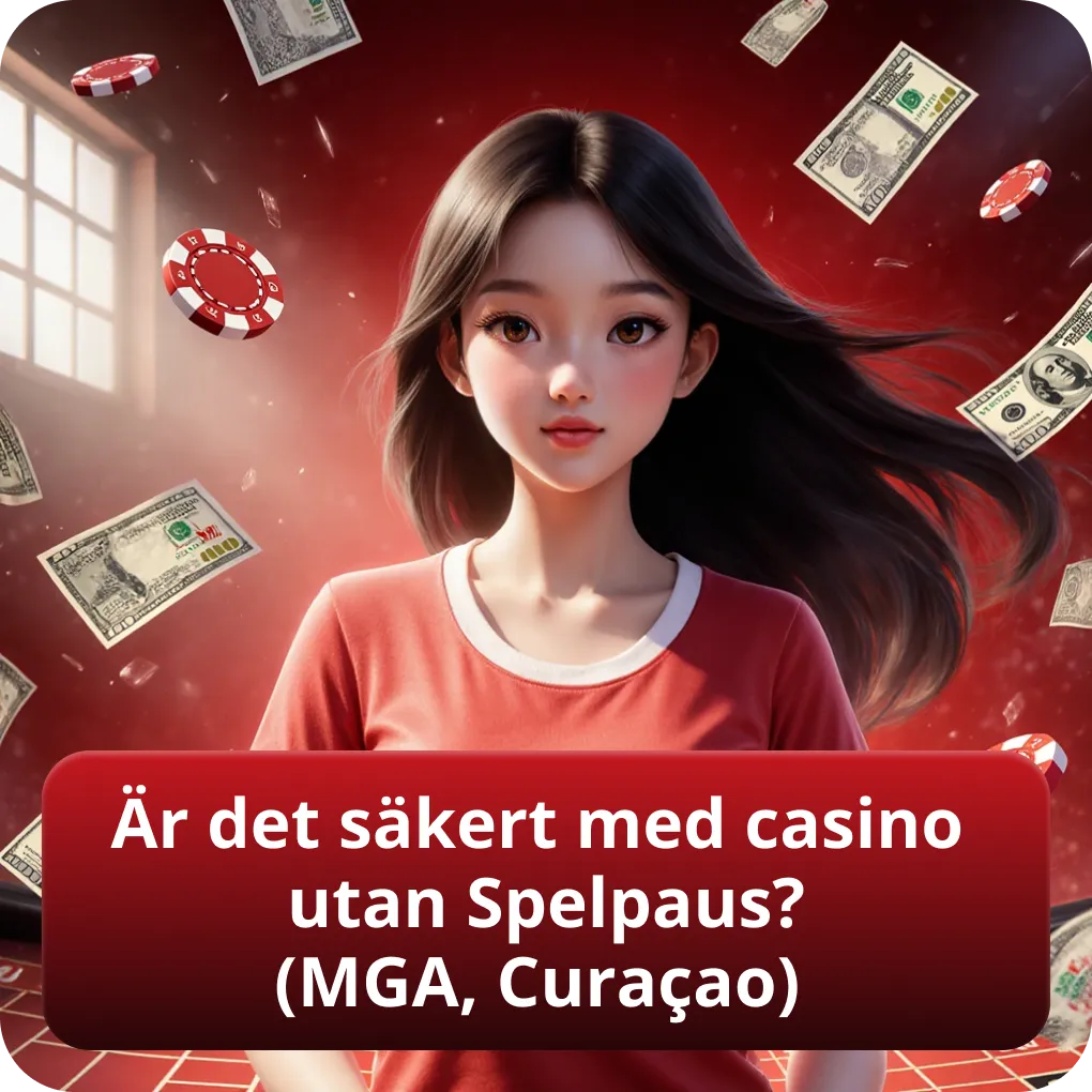 Är det säkert att spela på casino utan Spelpaus? (MGA, Curaçao)