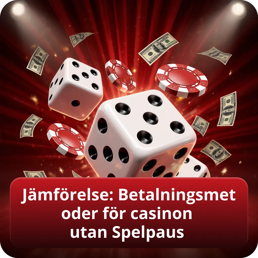 Jämförelse av betalningsmetoder för casinon utan Spelpaus