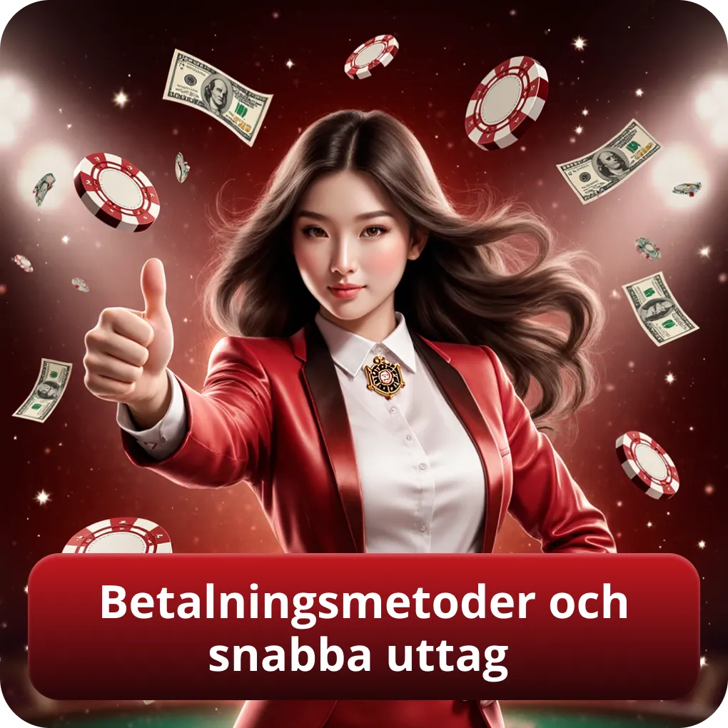 Betalningsmetoder och snabba uttag