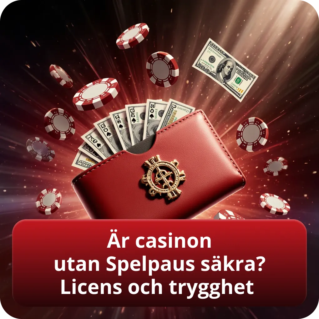 Är casinon utan Spelpaus säkra? Licens och trygghet