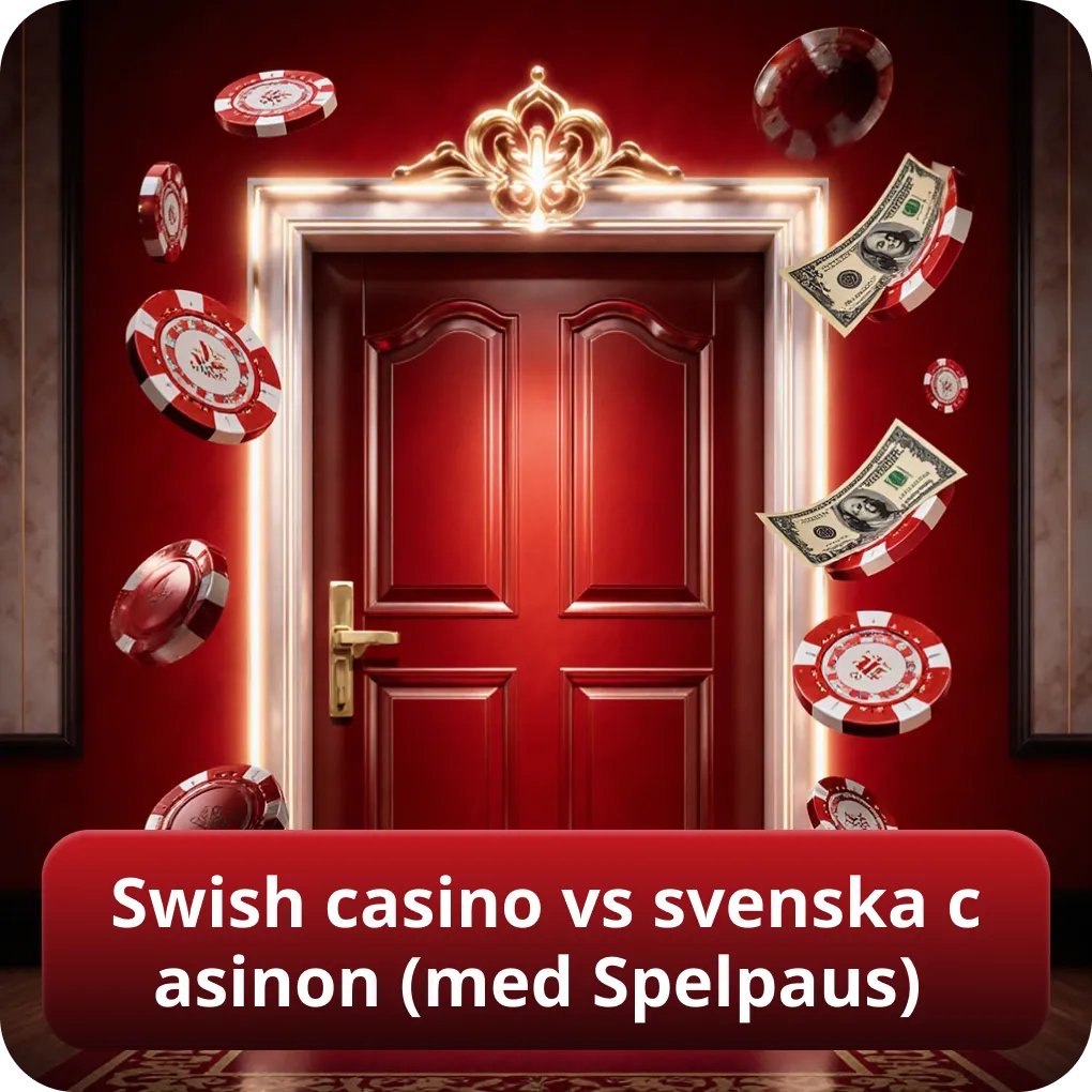 Swish casino utan Spelpaus jämfört med svenska casinon med Spelpaus
